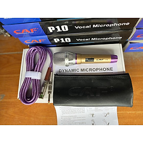 Mua Micro có dây Karaoke CAF P10   Hàng Chính Hãng   Hát Nhẹ Bắt Nhạy Hút Giọng Chống Hú Tốt Dây Dài 6m Vỏ 3 Lớp Chống Xoắn