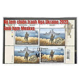 Mua Bộ tem chiến tranh Nga Ukraine 2022 sưu tập hình soái hạm Moskva sưu tầm