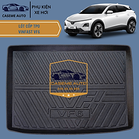 [VINFAST VF6] Lót Cốp Nhựa Xe VINFAST VF6, Bản Xăng, Khay Lót Cốp Nhựa Chống Nước, Nhựa Dẻo TPO Bền Bỉ - Hàng Nhập Khẩu