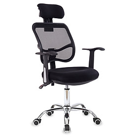 Ghế Văn Phòng Chân Xoay Nghiêng Ngả 360 độ có tựa đầu BG mẫu H1