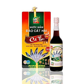 Nước Mắm Cá Thu Vàng Đảo Cát Hải, 650ml chai