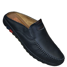 Dép Bít Mũi Nam HA NAM Da Bò Thật Cao Cấp GSB2075