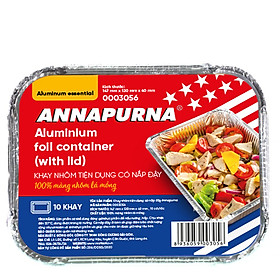 Mua Khay nhôm tiện dụng có nắp đậy Annapurna 147mmx120mmx40 0003056 (Lốc/ 10 cái) - Hàng chính hãng