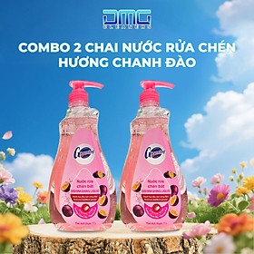 Combo 2 Chai Nước Rửa Chén Gleaming Hương Chanh Dây 1L/Chai