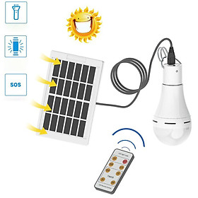 USB Portable Solar Power Light Bulb, Outdoor Indoor home Lighting, Camping Tent Fishing Lamp, Energy Saving Solar Powered 4-Mode Light