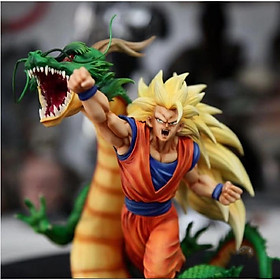 Mô hình songoku + rồng thiên saiyan 3 - Dragon ball 7 viên ngọc rồng