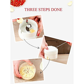 Mua (Mẫu trắng)Dụng Cụ Xay Tỏi Ớt --Rút Dây Mẫu Mới