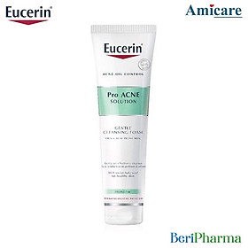 Eucerin Sữa Rửa Mặt Tạo Bọt Cho Da Nhờn Mụn Pro Acne Cleansing Foam 150g