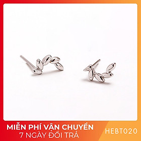 Bông hoa tai nữ bạc s925 cao cấp HEBT020 BH trọn đời