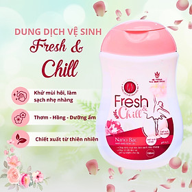 Dung dịch vệ sinh phụ nữ Nano bạc lá trầu không hỗ trợ điều trị viêm nhiễm phụ khoa Fresh&Chill chai 150ml