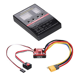HOBBYWING QUICRUN WP 1080 80A Brushed 2-3S ESC Electric Speed Controller with Programming Card for 1/8 1/10 RC Crawler