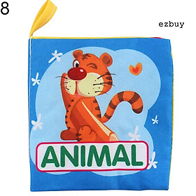 Mua EY-Cartoon Animal Numbers People Fruit Recognition Cloth Book Kids Educational Toy