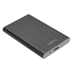 Vỏ ổ cứng hợp kim nhôm USB3.0 2,5 '' SATA HDD SSD truyền tốc độ cao-Màu đen