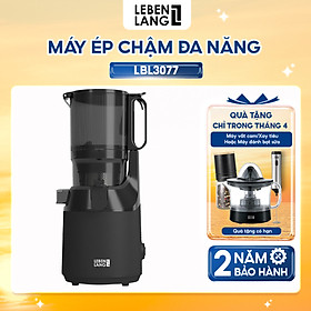 Mua Máy ép chậm Lebenlang LBL3077  công suất 250W  dung tích 1000ml  ép kiệt bã  giữ trọn dinh dưỡng  bảo hành 2 năm - hàng chính hãng
