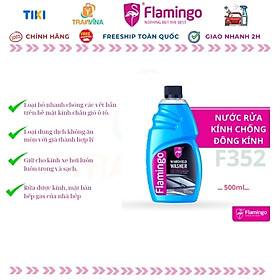 Nước rửa kính, nước đổ kính ô tô, tạo hiệu ứng sáng bóng kính xe Flamingo F352 - 500ml - Hàng chính hãng