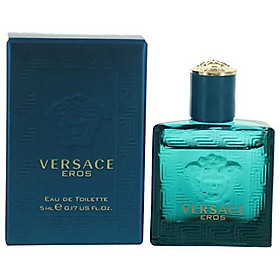 Versace Eros by versace 0.17 oz (5 ml) EDT Splash Men Mini NEW IN BOX