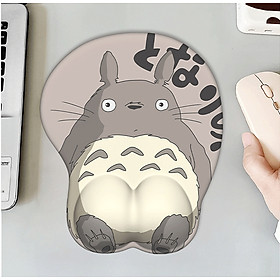 Miếng lót chuột Mouse Pad có đệm cổ tay hình cọp vàng 3D/ Totoro_ Hàng chính hãng