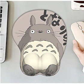 Miếng Lót Chuột Mouse Pad Có Đệm Cổ Tay Hình TOTORO 3D_ Hàng chính hãng