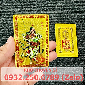 Mua  SIÊU RẺ  Kim Bài Quan Công ( Quan Thánh Đế Quân ) Thẻ Bài Bình An - Công Danh - May Mắn