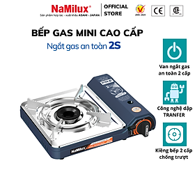 Mua Bếp Gas Mini/ Du Lịch Cao Cấp NaMilux PL2021PS/ Van Ngắt Gas An Toàn 2 Cấp Tự Động - Giải Pháp Chống Nổ/ Hàng Chính Hãng