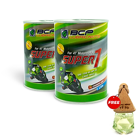 Nhớt xe máy dành cho xe số 1L JASO MA2- Công thức cải tiến - mùi dâu, màu đỏ - Tặng tinh dầu treo xe