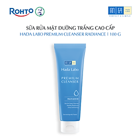 Sữa rửa mặt dưỡng trắng cao cấp Hada Labo Premium Cleanser Radiance 100g