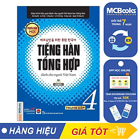 Tiếng Hàn Tổng Hợp Trung Cấp 4 (Phiên Bản Mới – Đen Trắng)