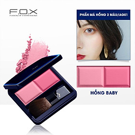 Phấn Má Hồng FOX 2 Màu Sang Trọng Luxuriant Impression Blush 7g