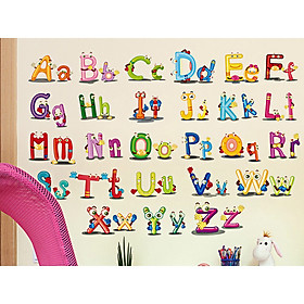 Decal dán tường Chữ Cái ABC