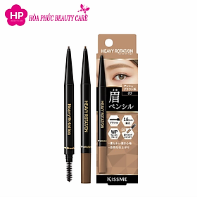 Bút Chì Sáp Kẻ Lông Mày Chống Trôi Lõi Siêu Mịn Kissme Heavy Rotation Eyebrow Pencil (0,09g)