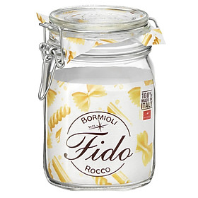 Mua Combo 2 hũ thủy tinh đựng thực phẩm nắp khóa cài kín hơi dung tích 1L Bormilio - Made in Italia
