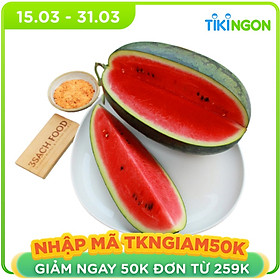 Chỉ Giao HCM - Dưa Hấu Ruột Đỏ bán theo trái 3kg - Chuẩn An toàn Vietgap