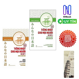 Hình ảnh sách Combo Minna No Nihongo Tiếng Nhật Cho Mọi Người Sơ Cấp 1: 25 Bài Đọc Hiểu Trình Độ Sơ Cấp + 25 Bài Luyện Nghe (Bộ Sách Nâng Cao Kỹ Năng Nghe Và Đọc Hiểu Tiếng Nhật Hiệu Qủa Nhất Dành Cho Người Việt / Tặng Kèm Bookmark Green Life)