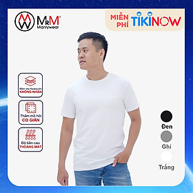 Hình ảnh Áo thun nam Cotton Compact Premium trẻ trung năng động thấm hút mồ hôi co giãn 4 chiều MRM Manlywear