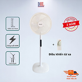 Mua Quạt lửng Mitomo FCE-60AE có điều khiển từ xa  hẹn giờ  màn hình LCD với 3 chế độ gió hàng chính hãng- Bảo hành 2 năm