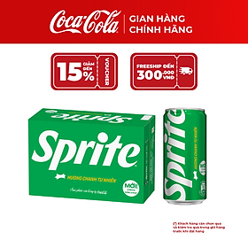 [SALE 11.11] Thùng 24 Lon Mi-nhon Sprite 235ml – Vị Chanh Tự Nhiên, Nước Có Gas Sảng Khoái