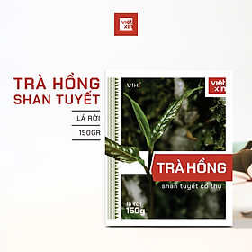 Trà hồng ViXi trà shan tuyết cổ thụ, trà lá rời 1 búp 3 lá hộp 150g