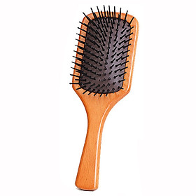 Wooden Handle Airbag Comb Straight Curly Hair Comb Scalp Massage Hair Smooth (Small)