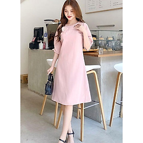 Váy đầm công sở Louro L2111 dáng suông chữ A, thêu hoa thanh lịch, nhẹ nhàng, chất liệu lên dáng tốt, phù hợp ngày hè