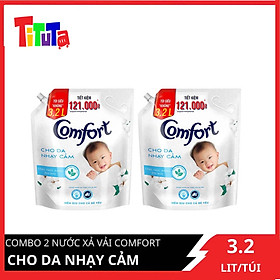 Hình ảnh COMBO 2 túi Nước xả vải Comfort Baby Cho Da Nhạy Cảm 3.2LX2
