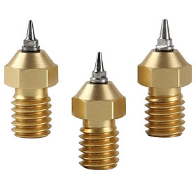 3D Printer Nozzle 0.2/0.3/0.5mm Thread   Extruder Print Head Nozzle Kit