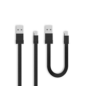 Mua Bộ 2 Cáp Sạc Micro USB Remax RC-062m 1m và 16cm + Tặng Iring Táo  - Chính Hãng