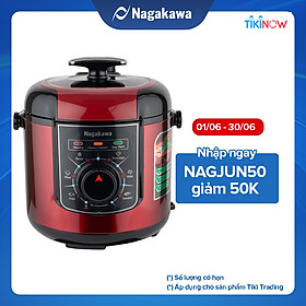Nồi Áp Suất Điện Nagakawa NAG0205 (6.0 Lít) - Hàng Chính Hãng