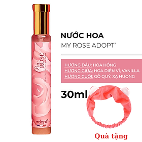 Nước Hoa Nữ Adopt' My Rose 30ML Thiết Kế Nhỏ Gọn, Dễ Dàng Sử Dụng Giúp Bạn Luôn Tự Tin, Quyến Rũ Tặng Kèm Băng Đô Thời Trang