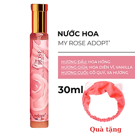 Nước Hoa  Nữ Adopt' My Rose 30ML Thiết Kế Nhỏ Gọn, Dễ Dàng Sử Dụng Giúp Bạn Luôn Tự Tin, Quyến Rũ Tặng Kèm Băng Đô Thời Trang