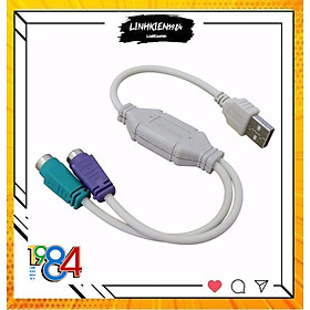 Cáp chuyển USB sang PS2 (Trắng)