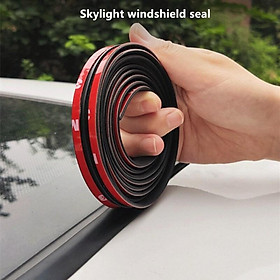 Gioăng Nóc Ô Tô Chữ T Nẹp Viền Kính Lái trước và sau xe, Viền kính lái nóc xe hiệu quả - 1 mét