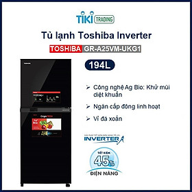 Mua Tủ Lạnh Toshiba Inverter 194 lít GR-A25VM (UKG1) - Hàng chính hãng - Chỉ giao HCM