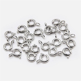 Khóa tròn inox - thép không gỉ phụ kiện trang sức dùng làm lắc tay dây chuyền không đen