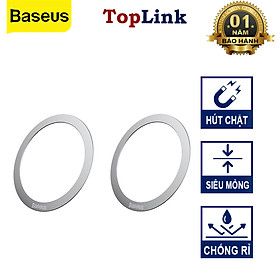 Hình ảnh Vòng Kim Loại Baseus Metal Ring cho Điện Thoại ( Bộ 2 miếng Dùng cho phụ kiện) - Hàng Chính Hãng